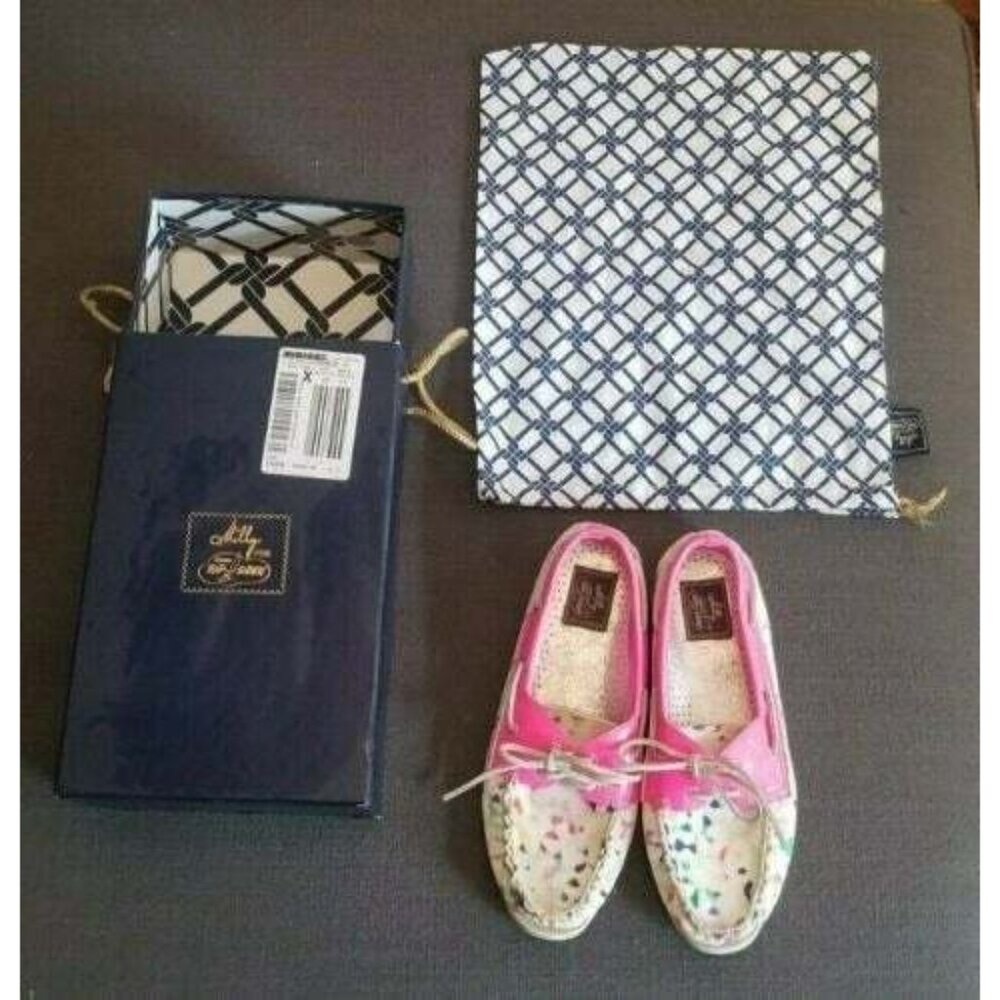 Milly for Sperry Pink Confetti Top Sider